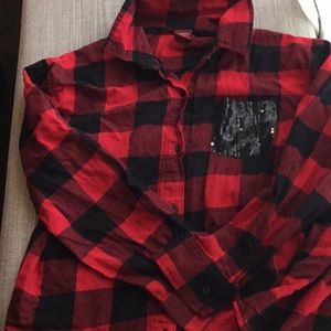 Buffalo Plaid Girls button down